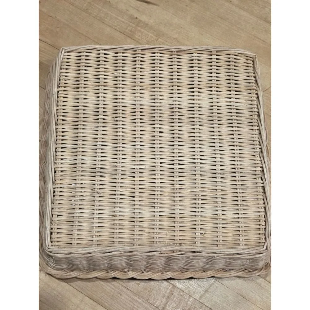 Vintage Pyrex Fireside Amber Glass 8 Inch Square Baking Dish 222 Woven Basket